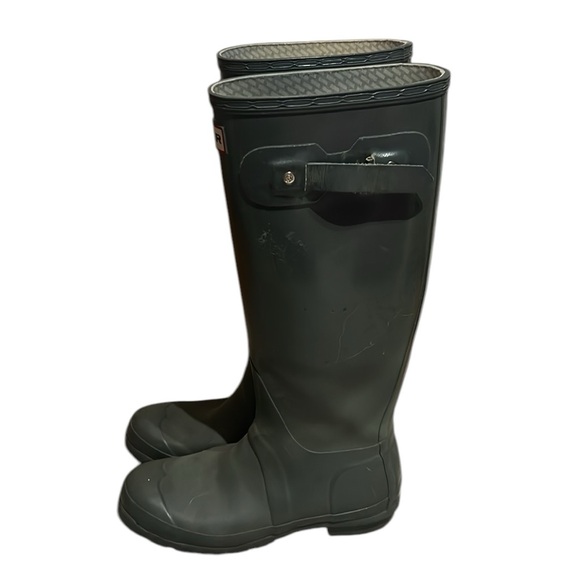 -Hunter Grey Tall Rain Boots - Picture 2 of 16